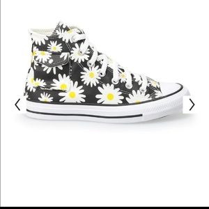 Converse Black and White Daisy Sneakers